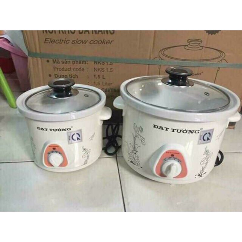Nồi Kho Cá- Nấu Cháo Chậm Đa Năng Đạt Tường 2,5L Chính Hãng