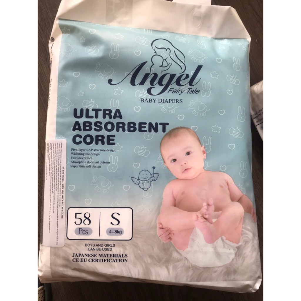 (tặng 3-5 miếng)Bỉm dán/quần angel Ultra Absorbent xanh đủ size NB62/S58/M54/L50/XL46/M38/L36/XL34/XXL32/XXXL30