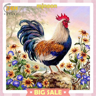 Bộ Tranh Đính Trang Trí Hình Con Gà Trống 5d Diy