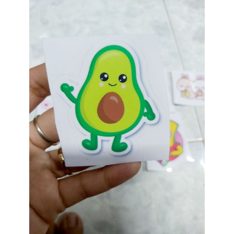 Tem Decal Hình Thú Cute Lộn Xộn Dán Xe Nón Giá Rẻ