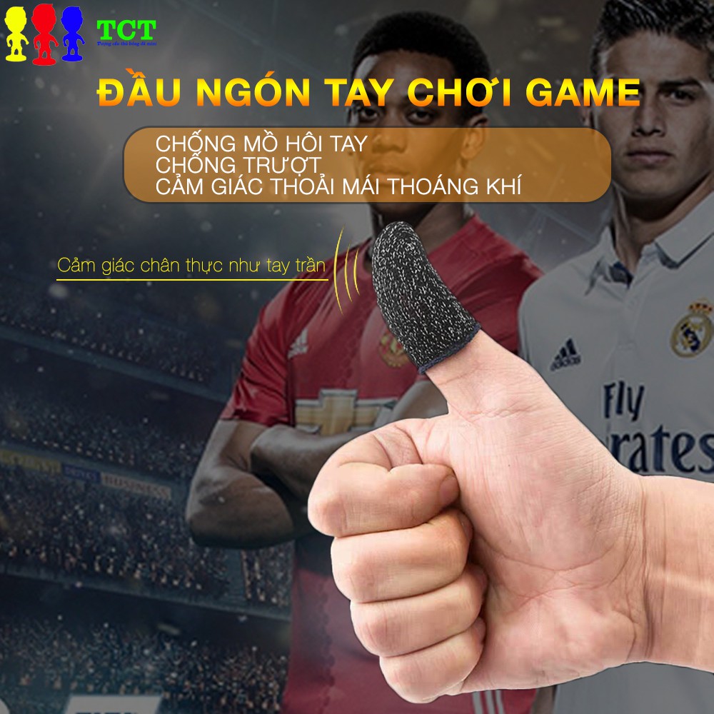Combo bộ tay cầm + 1 nút di chuyển + 1 đầu ngón tay chơi game Dream Soccer, PES mobile, Fifa Moblie