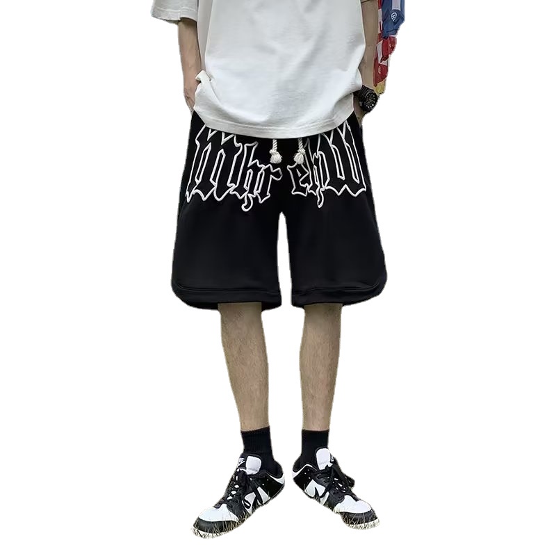 Quần Short Thể Thao Dáng Suông Rộng In Chữ Thoải Mái Thời Trang Phong Cách Hàn Quốc Cho Nam size M-3XL