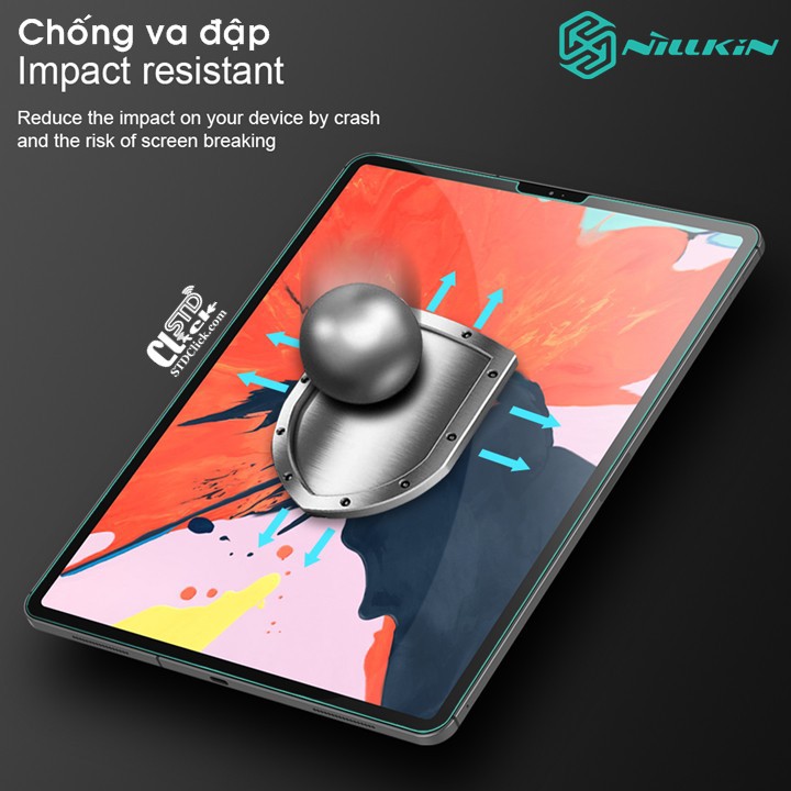 KÍNH CƯỜNG LỰC IPAD PRO M2 11 2022 - M1 11 2021 - 11 2020 NILLKIN H+ CHÍNH HÃNG HÀNG CHUẨN