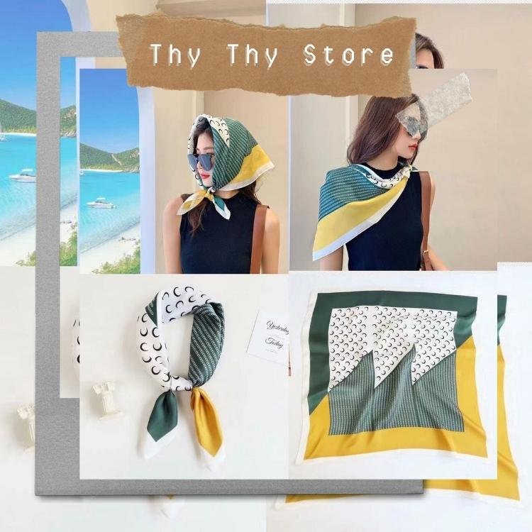 KHĂN LỤA THỜI TRANG 2022 THYTHY STORE - BIẾN TẤU ĐA DẠNG LÀM ÁO- CỘT TÓC- TVHK