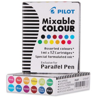 Mực Pilot Mixable Colour Parallel Pen set 10 màu dành cho bút Pilot viết calligraphy