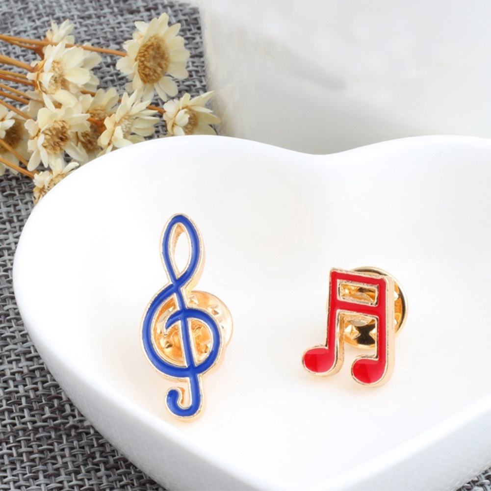 1 Huy Hiệu Cài Áo Hình Nốt Nhạc Hoạt Hình