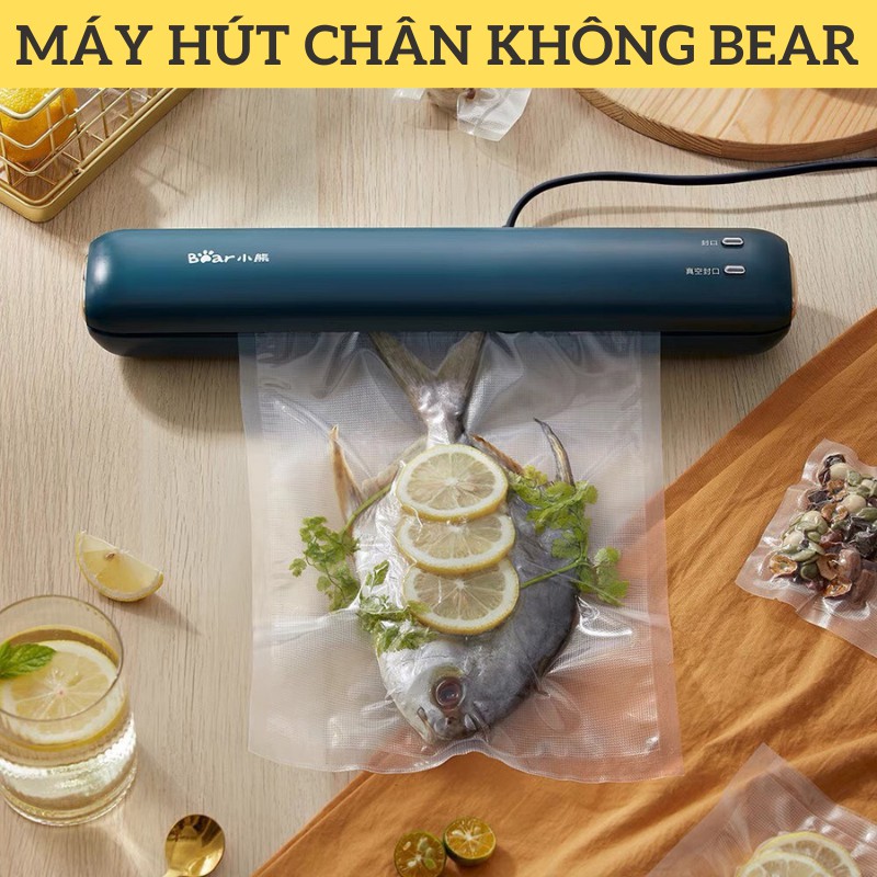 [Chính hãng Bear ]Máy Hút Chân Không  Và Hàn Miệng Túi 2In 1 ,Bảo quản Thực pẩm Cao Cấp- Chống Nước ,Bảo Hành 12 Tháng