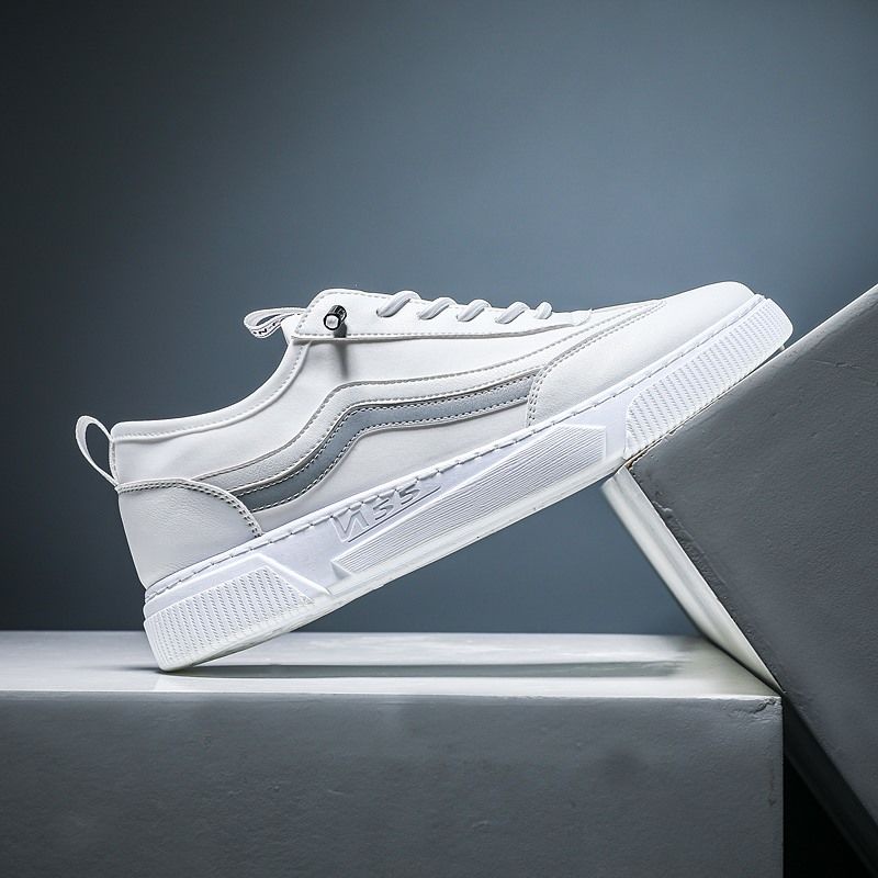 Giày sneaker nam cao cấp SM-6 mẫu Basic (viền xám)
