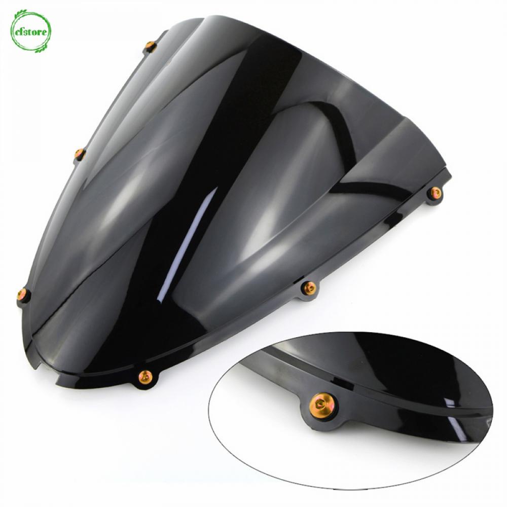 Bộ 10 Ốc Vít Lục Giác 5mm Bằng Nhôm Gắn Kính Chắn Gió Xe Mô Tô Kèm Cờ Lê Trong