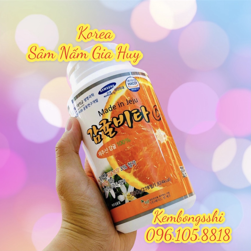 [DATE MỚI NHẤT] [HỘP TO 500gr] Viên Ngậm VITAMIN C JEJU Hàn Quốc | BigBuy360 - bigbuy360.vn