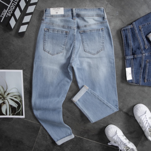 Quần jeans dáng baggy mã CC03 | BigBuy360 - bigbuy360.vn