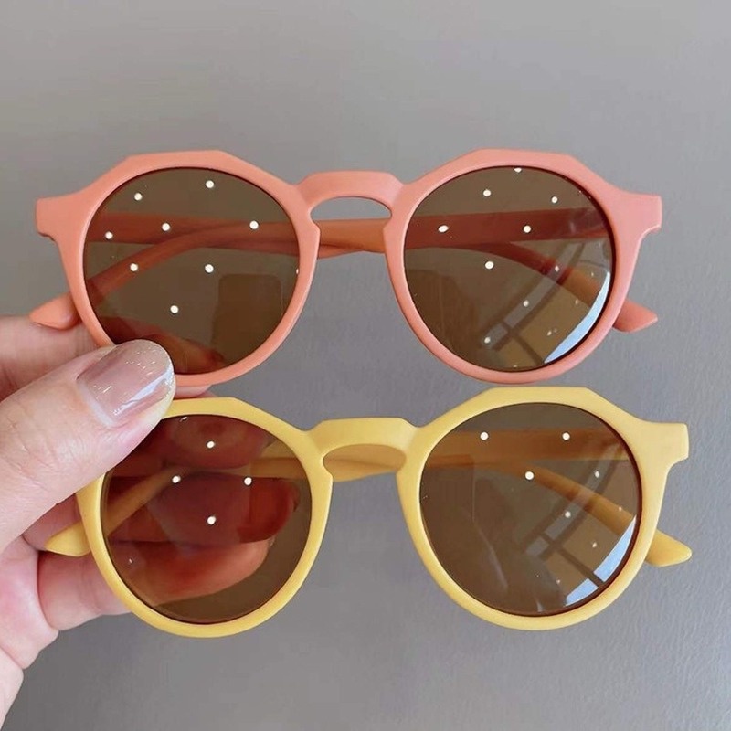 (KIQI-FASHION) COD Kính Mát Gọng Tròn Chống Tia Uv400 Cao Cấp Thời Trang Hàn Quốc Cho Bé