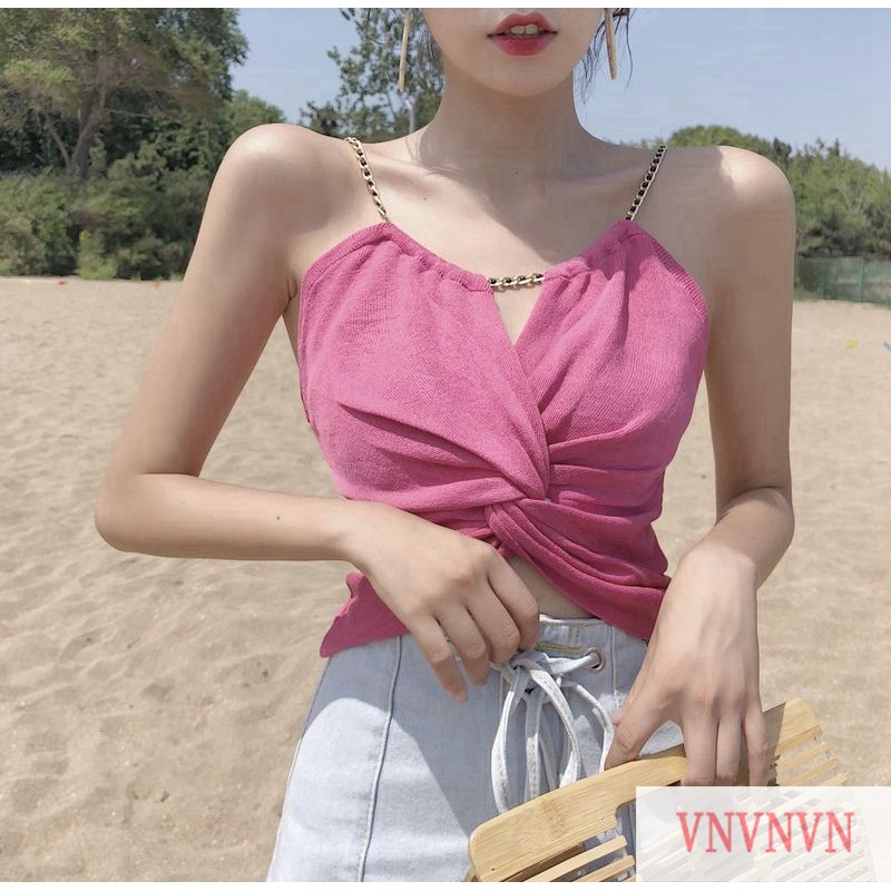 Áo Tanktop Không Tay Trơn Màu Xinh Xắn Dành Cho Nữ | BigBuy360 - bigbuy360.vn