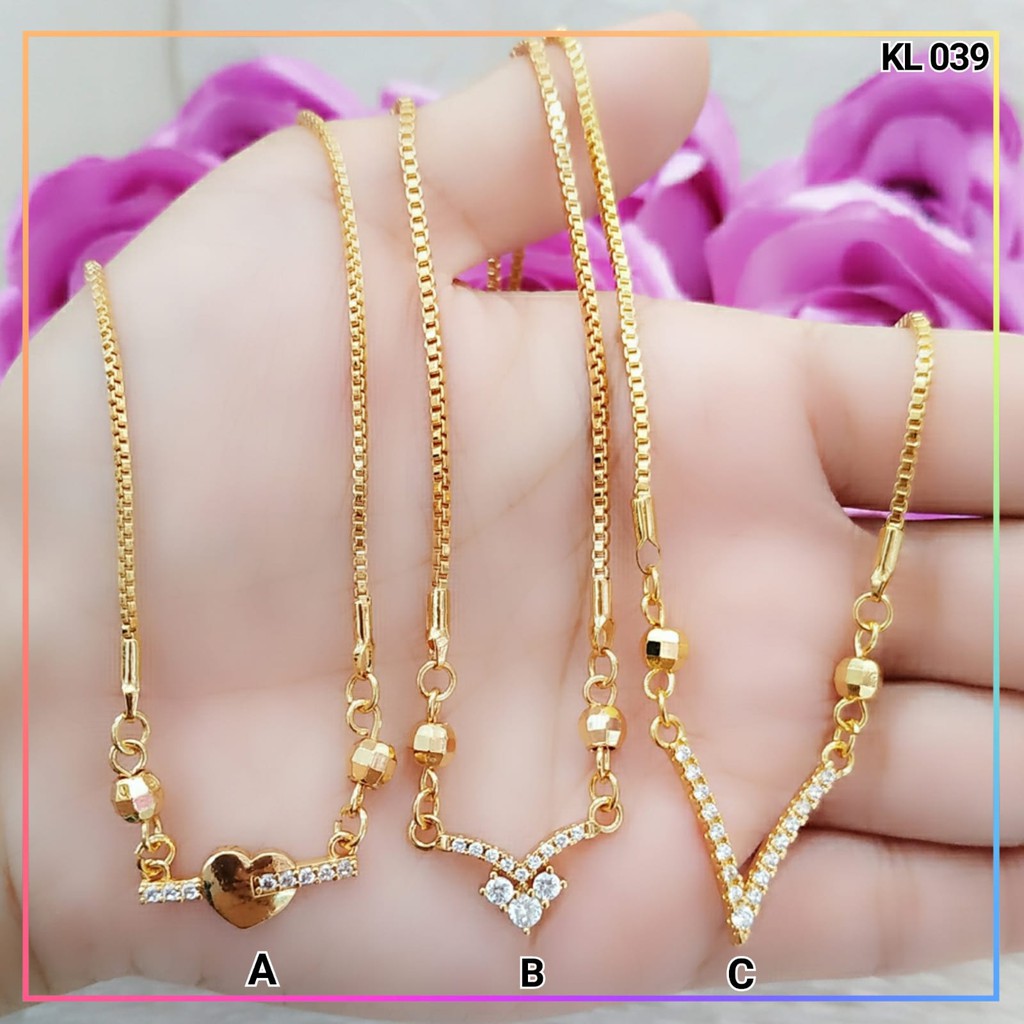 Dây chuyền mạ vàng KL 039