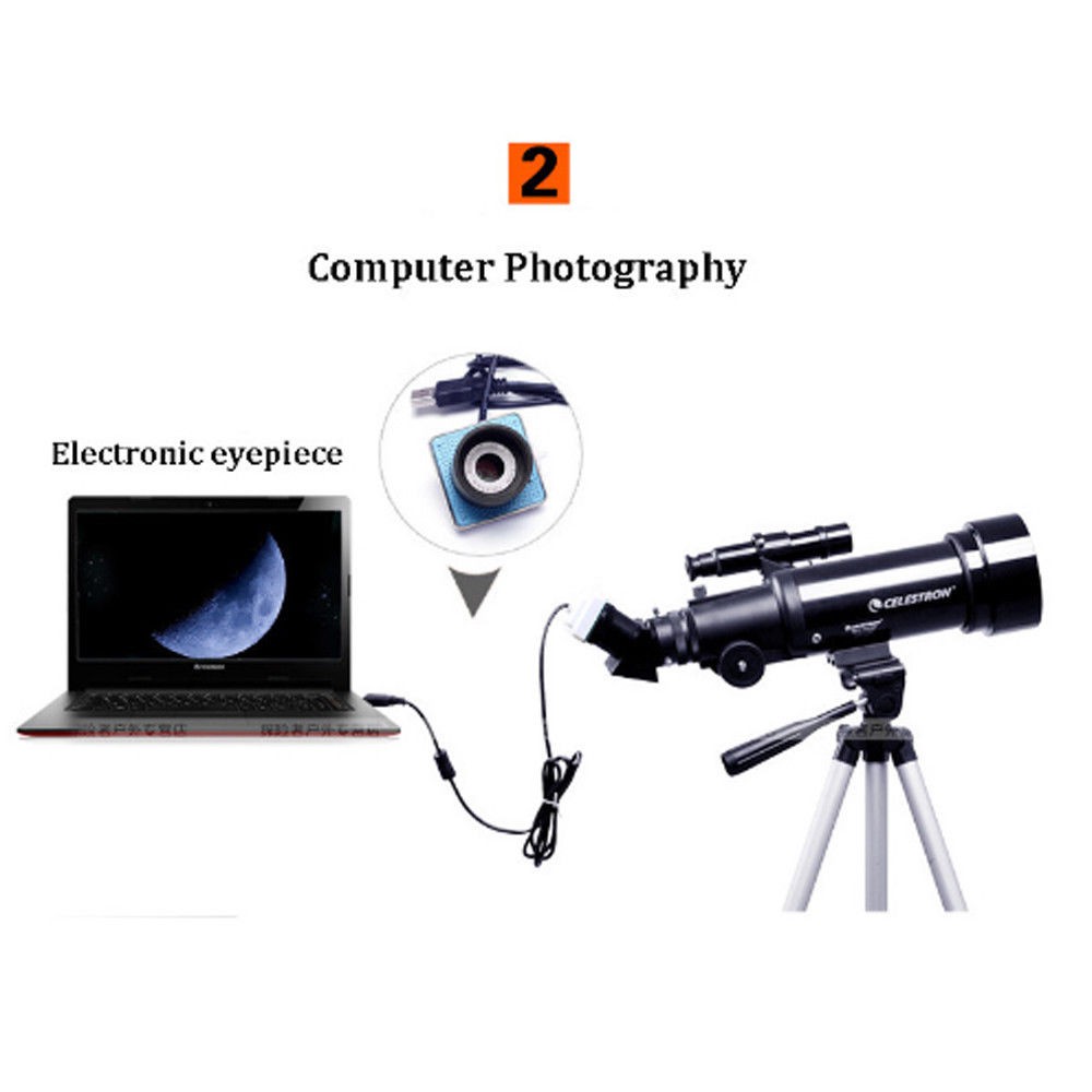 Kính thiên văn Mỹ Celestron F70400 300x chính hãng có đảo ảnh
