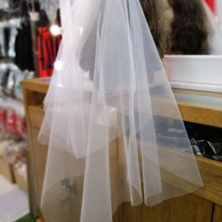 Khăn voan cô dâu trơn dài 85cm