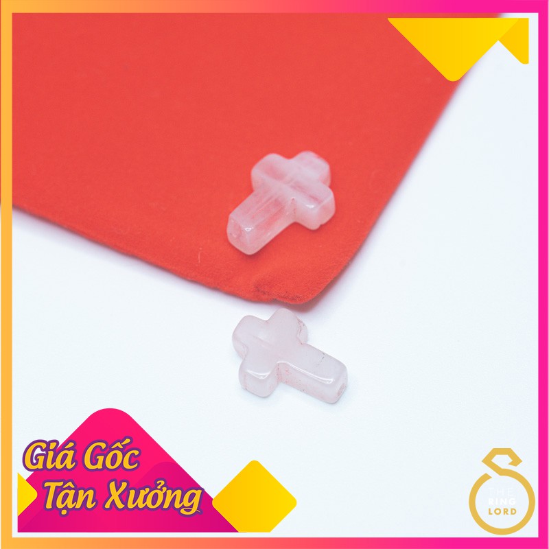 Thánh giá đá xỏ vòng Chuỗi Mân Côi độ bền vĩnh cửu | Tặng kèm dây suôn vòng