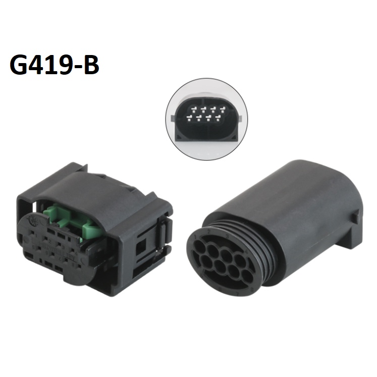 G419-Giắc cắm Thay đổi làn đường ô tô cắm radar ACC phụ trợ 8 lỗ 0.6mm