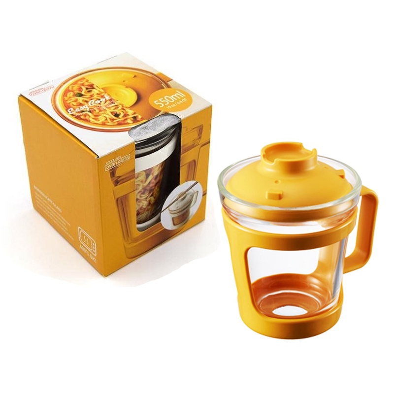 Ly Úp Mỳ Nấu Mỳ Thủy Tinh Chịu Nhiệt Lock&Lock Easy Cook Ramen Cup LLG480