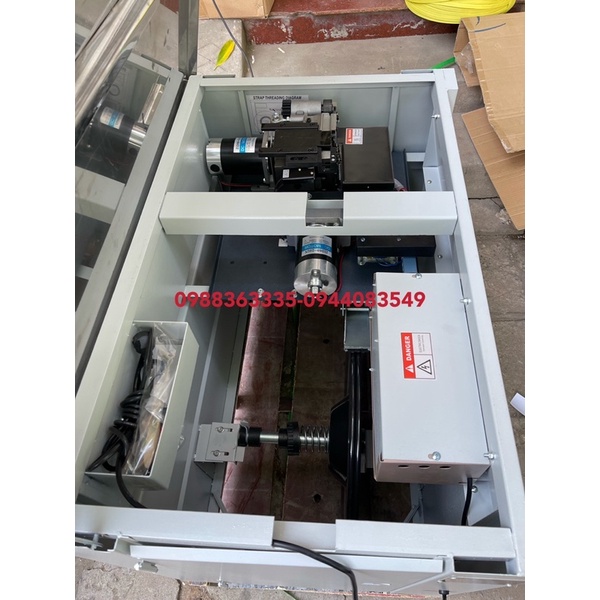 Máy đóng đai thùng 2 động cơ - máy đóng dây đai thùng catton NB168