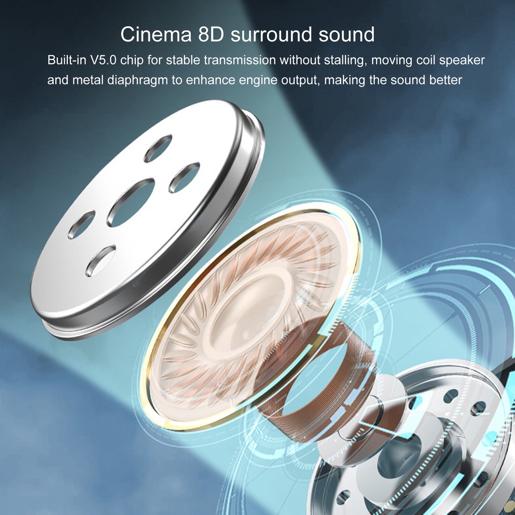 Tai nghe không dây bluetooth 5.0 A23 âm thanh HIFI thiết kế móc vành tai kiểu dáng thể thao