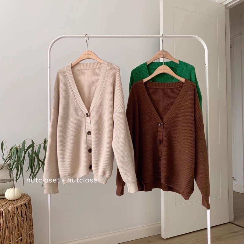 [Mã 2611THTRANG100K hoàn 10% xu đơn 99K] Áo cardigan len cổ V 4 cúc _ A0311 | BigBuy360 - bigbuy360.vn