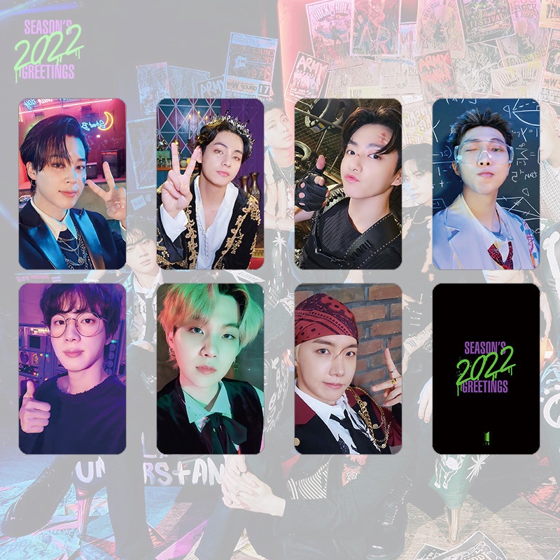 Photocard nhóm nhạc BTS - photo card BTS  - BTS season's greeting 2022 - hàng unoff