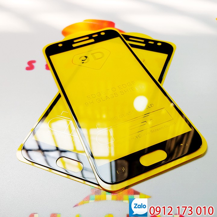 Bộ 2 kính cường lực Samsung Galaxy J3 Pro / SM-J330 full màn hình / Kính cường lực Samsung J3 Pro tràn màn hình