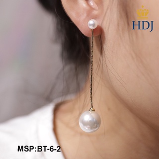 Hoa tai nữ, Bông tai nữ đính ngọc trai nhân tạo sang trọng trang sức  HDJ mã sản phẩm BT-6-2 Hàng VIP