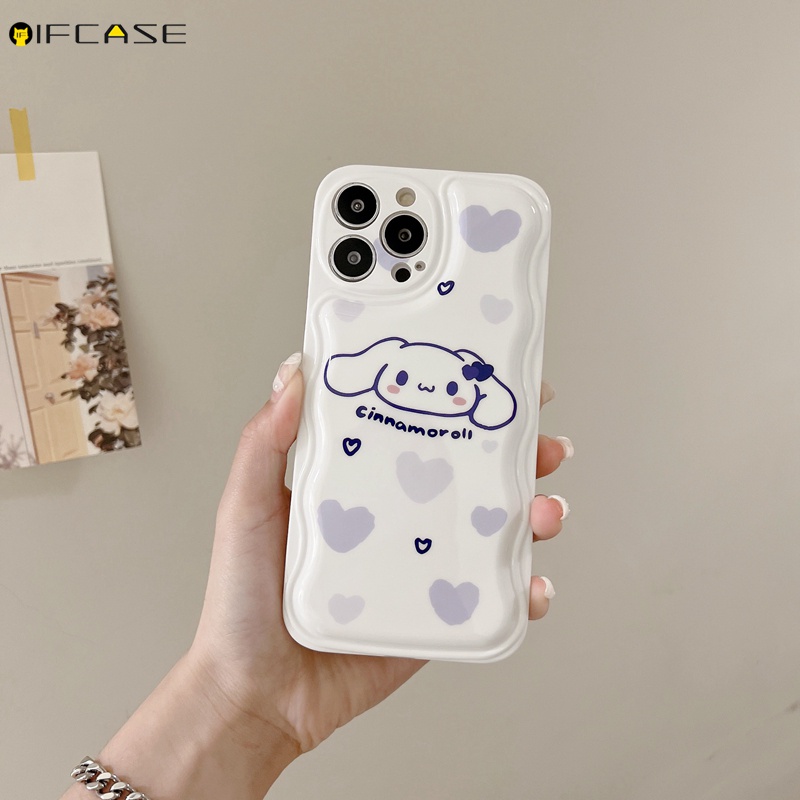 Ốp Điện Thoại Họa Tiết Chú Chó Cinnamoroll Đáng Yêu Cho iPhone 13 12 12 11 Pro Max XS Max XR X