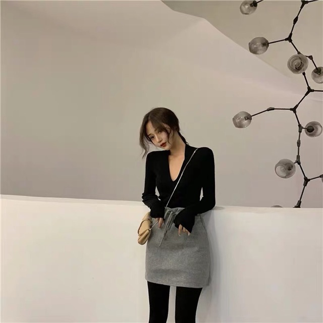 áo LEN cỔ V QUẢNG CHÂU ORDER MÃ 6525 | BigBuy360 - bigbuy360.vn