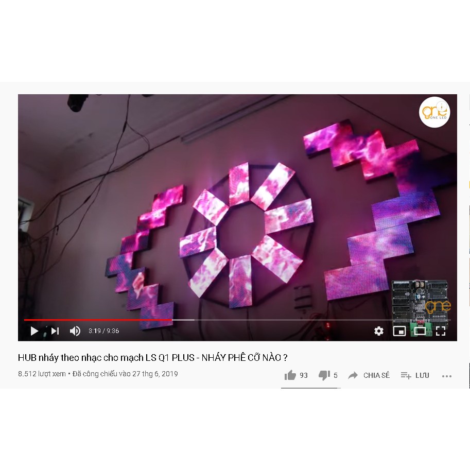 Hub Màn hình Nháy Theo Nhạc Q1 Plus OneLED V3.0