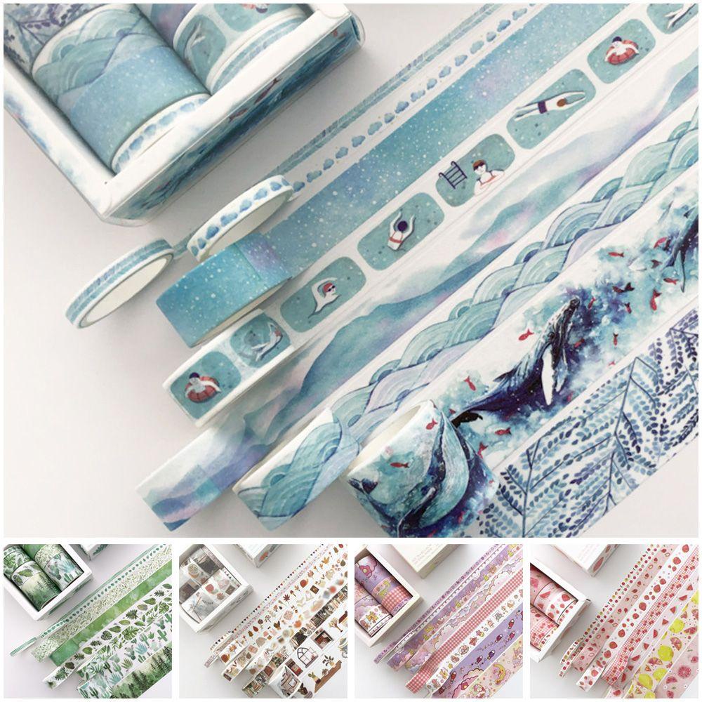 CHOOKEY Bộ 8 Cuộn Băng Keo Dán Hình Dễ Thương