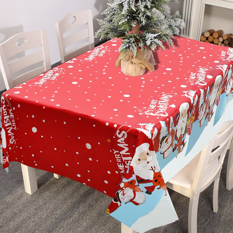 Khăn Trải Bàn Bằng Nhựa Trang Trí Giáng Sinh Năm Mới 2023