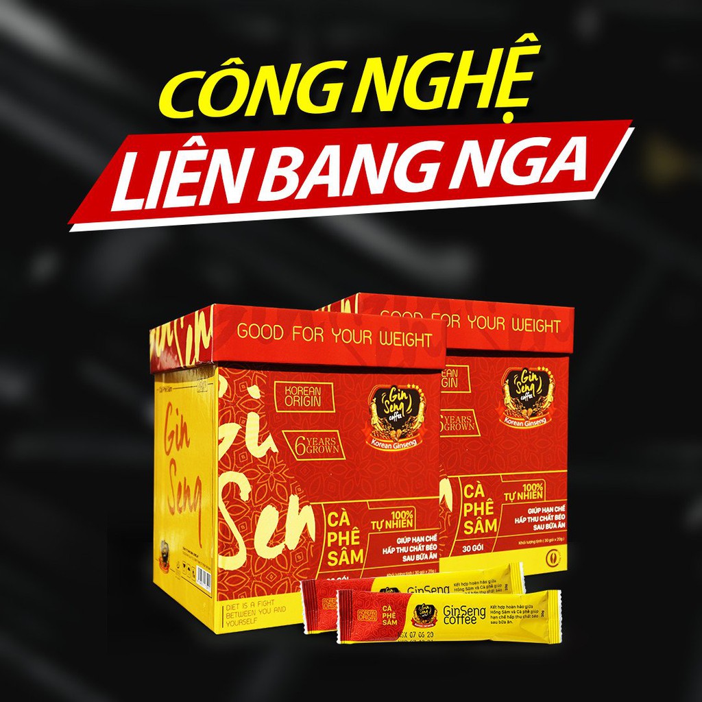 Cà Phê Sâm Hàn Quốc Chính Hãng 30 Gói