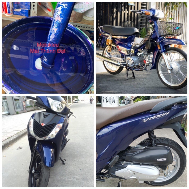 Màu Sơn Xanh Tiger Sẵn Camay ( Sơn oto xe máy )MotokieuMaiThànhĐạt