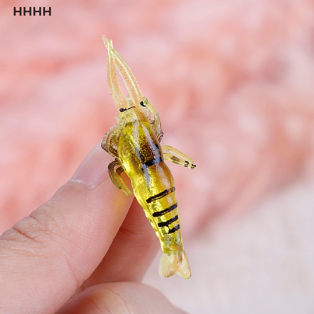 Bộ 10 Mồi Câu Cá Hình Tôm Mềm Mại Chuyên Dùng