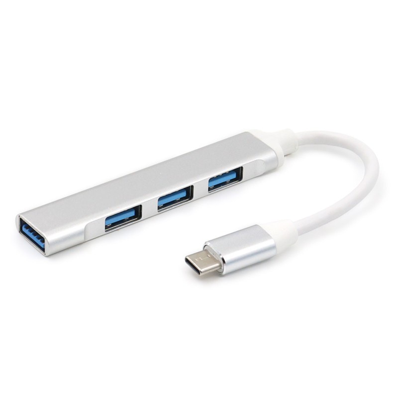 Bộ Chia 4 Cổng Usb Type C Sang 3x Usb 2.0 + Usb 3.0 Cho Laptop / Máy Tính / Điện Thoại