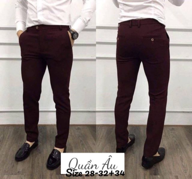 FREESHIP✈ Quần Tây Âu Nam Ống Ôm có size 34