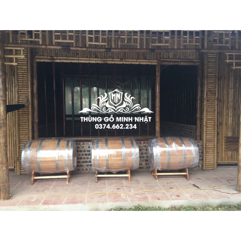 Thùng ngâm ủ rượu gỗ sồi 100 lit