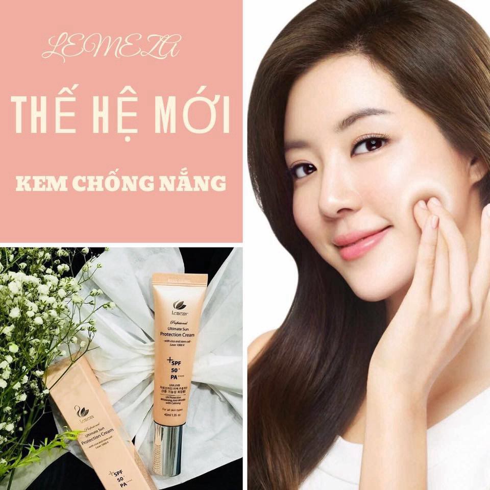 Combo kem chống nắng dược mỹ phẩm Lemeza - Chip Xinh