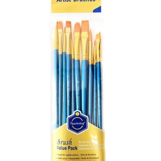 Set cọ vẽ Keep Smiling - 10 cây thân xanh - cọ vẽ màu nước, acrylic...