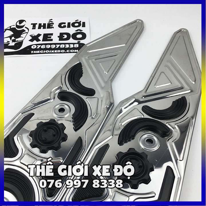 Thảm AB 160 125 cc 2023 inox - phụ kiện đồ chơi lót sàn để chân Air Blade trang trí Airblade