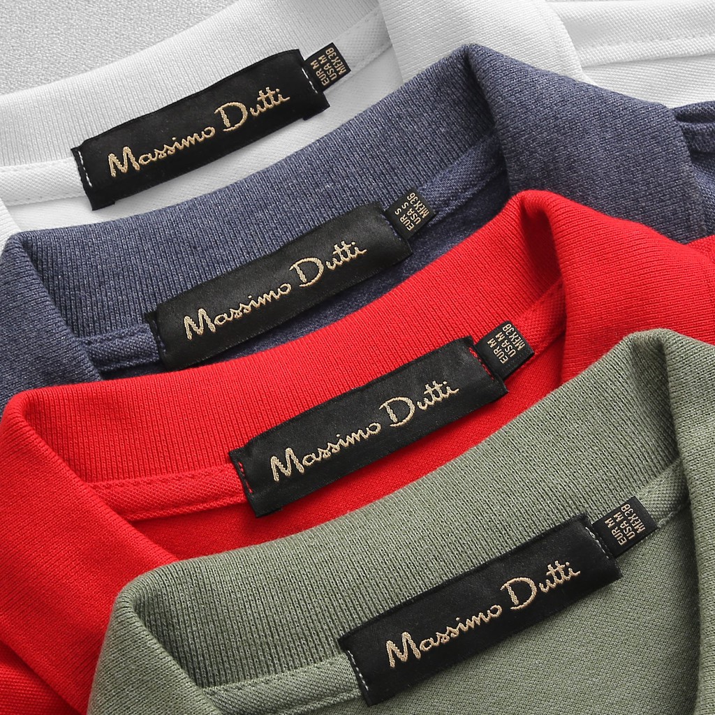 Áo Polo Nam Massimo Dutti Có Cổ Cao Cấp Dòng Gai Milang | BigBuy360 - bigbuy360.vn