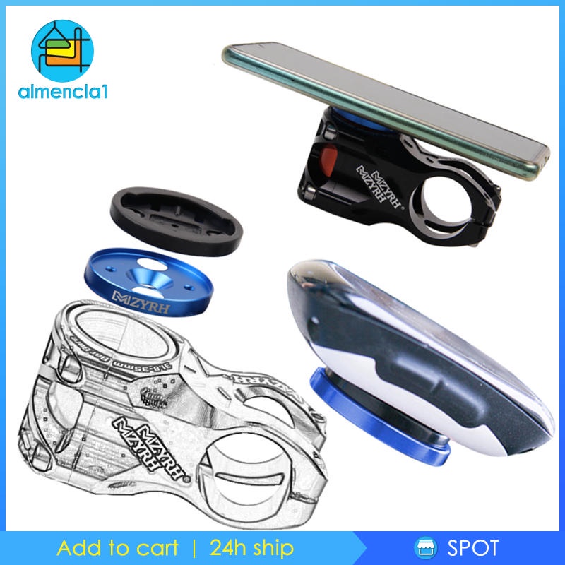 Nắp đậy miệng chén cổ pô tăng xe đạp gắn đồng hồ bấm giờ đỡ điện thoại thích hợp cho Garmin Bryton