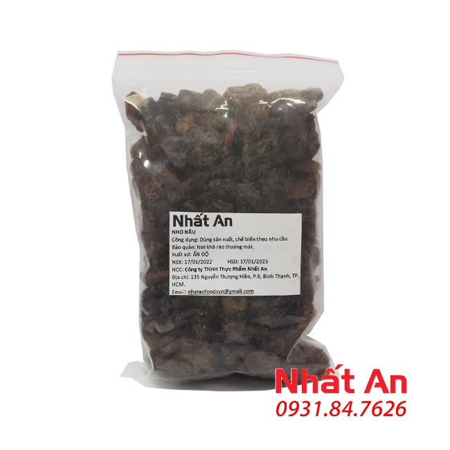 Nho nâu sấy khô/ Brown Raisin 200gr