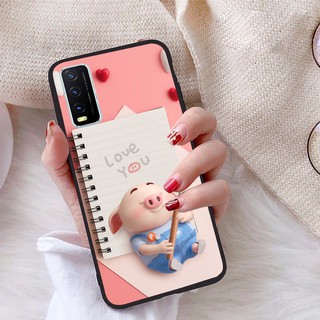Ốp lưng Vivo Y20S viền dẻo TPU BST Lợn Tết