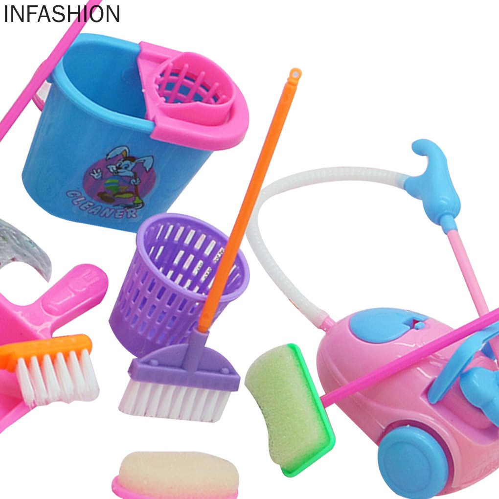 Set 9 Món Đồ Chơi Lau Nhà Mini Cho Bé