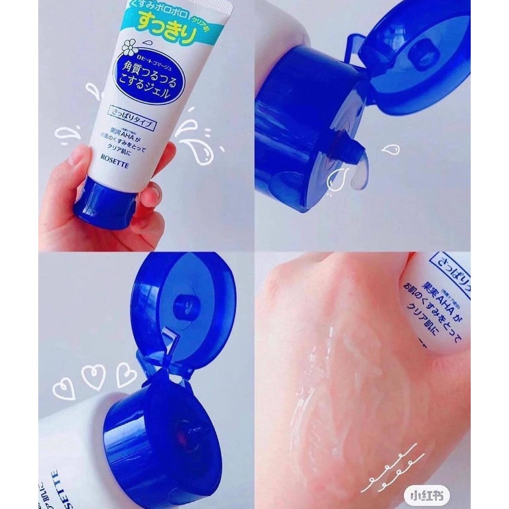 Gel Tẩy Tế Bào Chết Da Mặt Rosette 120g Peeling Gel Nhật Bản Dành Cho Mọi Loại Da