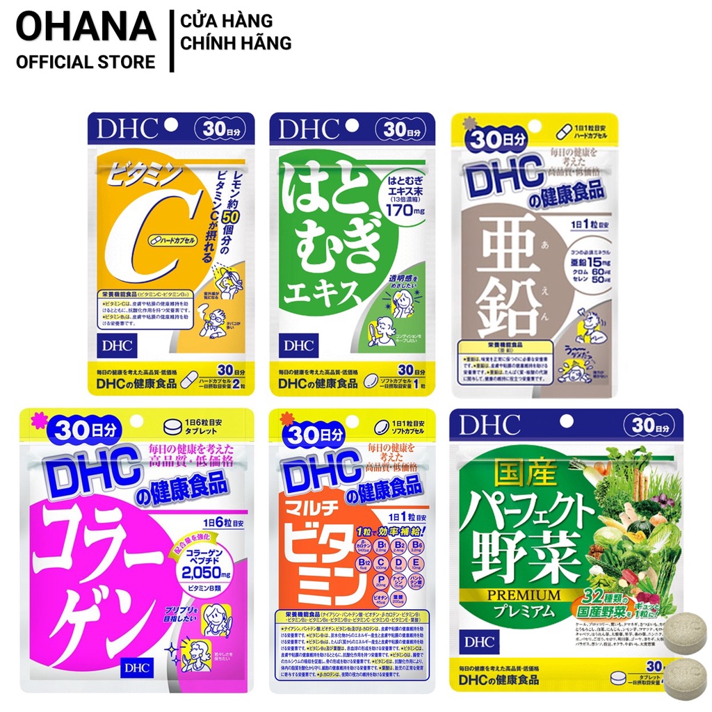 Viên Uống DHC bổ sung Vitamin Nhật Bản 30 ngày 30v gói, 60v gói, 120v gói